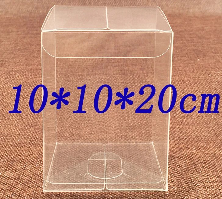 10*10*20 cm Large Size Clear PVC Box/Plastic Wedding Favor Gift Boxes