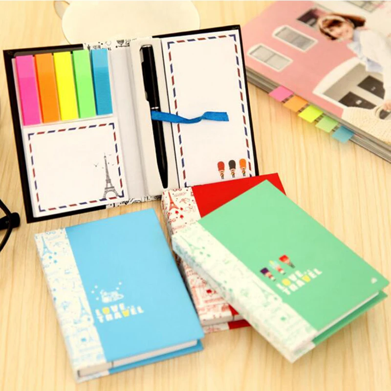 

2 Sets Scratch Pad With Pen Creative Notes Sticky Notes Free Stickers Schedule Paper Nootbook Stationery Christmas Gift Prize