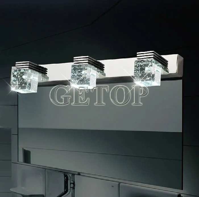 

Modern minimalist led crystal mirror front lamp waterproof anti - fog US - European bathroom mirror light for Dressing Room