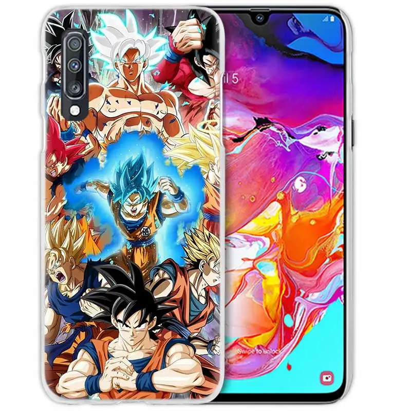 Goku Dragon Ball Z чехол для samsung Galaxy A50 A70 A20e A40 A80 A60 A30 A20 A10 A8 A6 Plus+ A9 A7 из ПК для телефона Coque Cas