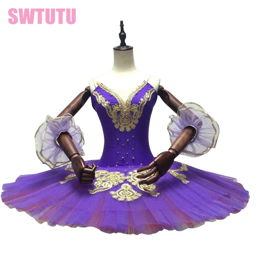 Adult purple classical ballet tutu for competition,professional ballet tutus,pancake tutu BT8965