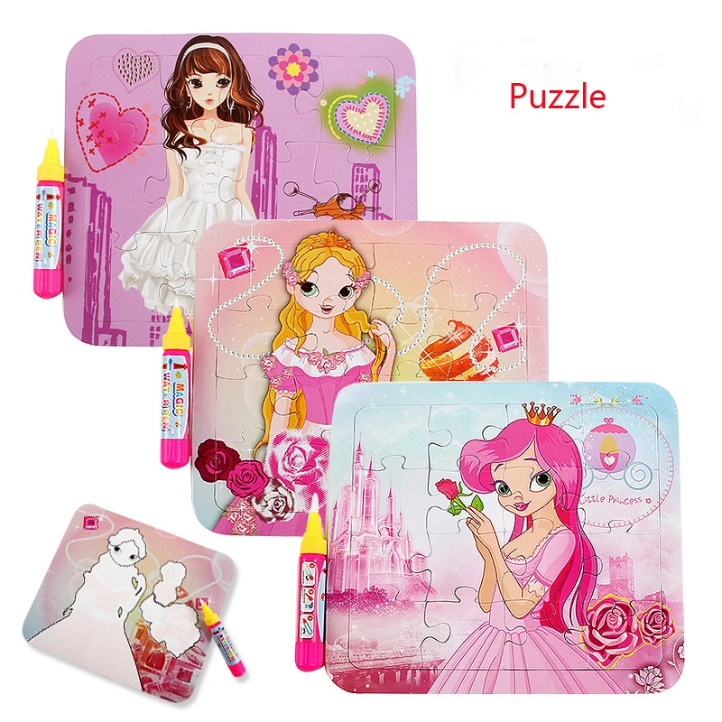 

Magic Water Show Skateboards Water Magic + Puzzle Magic Graffiti Children Sketch Board Eco Waterboard Educational Toys for child