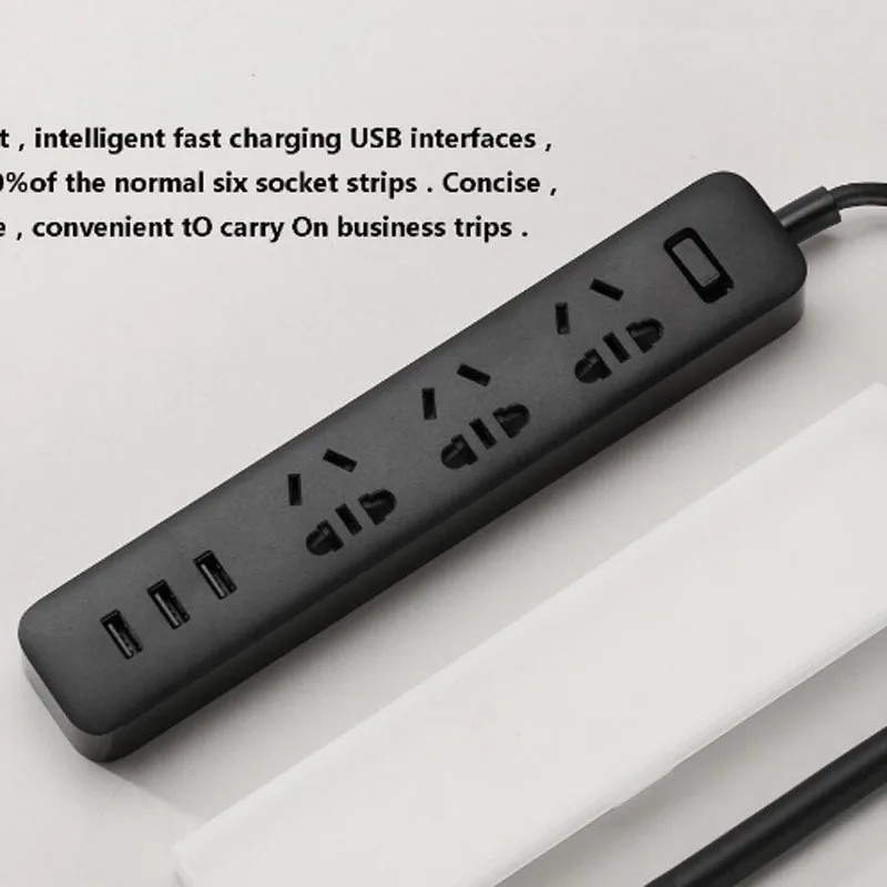 100% оригинал XiaoMi Быстрая зарядка 2.1A USB 3 порт стандарт ЕС AU розетка умная