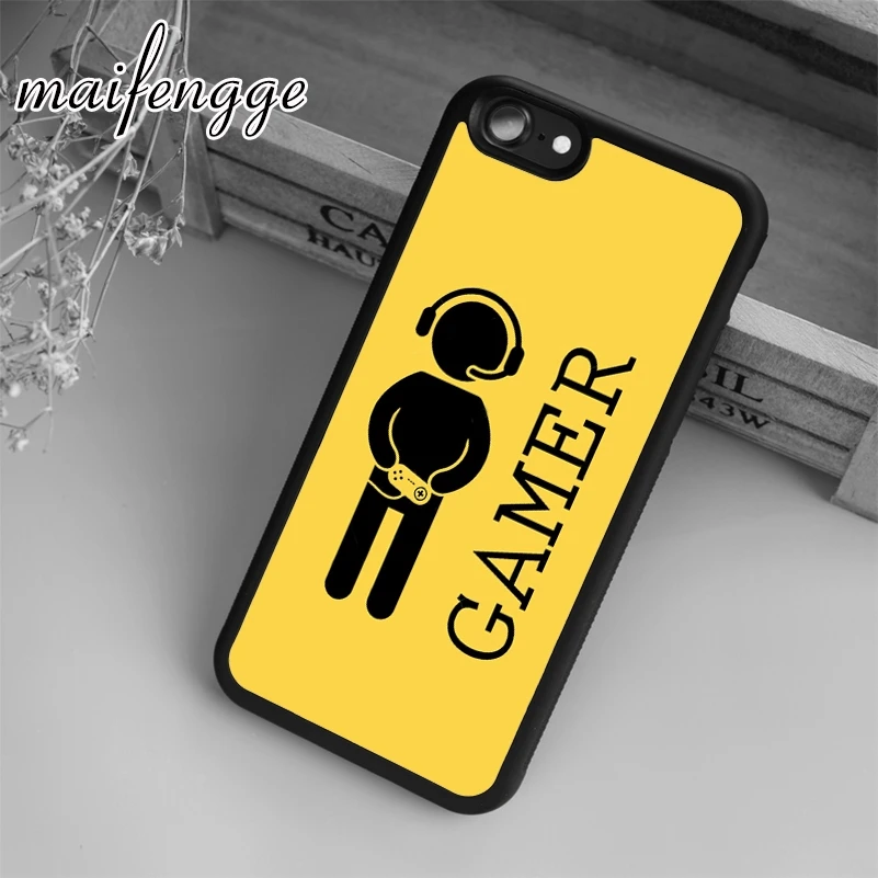 

maifengge Video Game Gamer Case For iPhone 6 6S 7 8 Plus X 5 5S SE Case cover for Samsung S5 S6 S7 edge S8 Plus shell