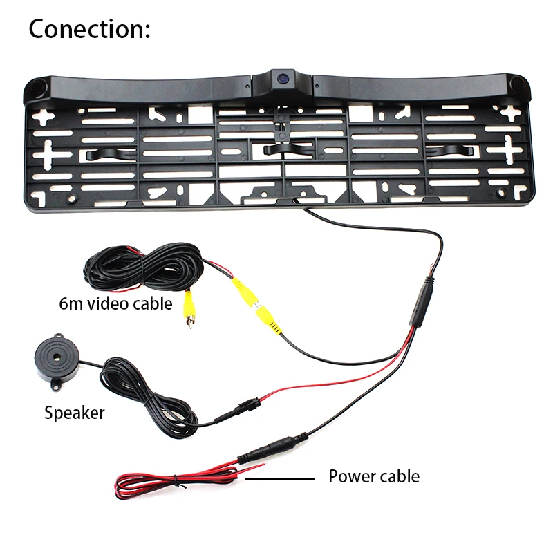 HaiSunny 3в1 Европейская Россия рамка номерного знака имеет Авто Видео парковочный датчик* 2+ Автомобильная фронтальная камера без парковочной линии