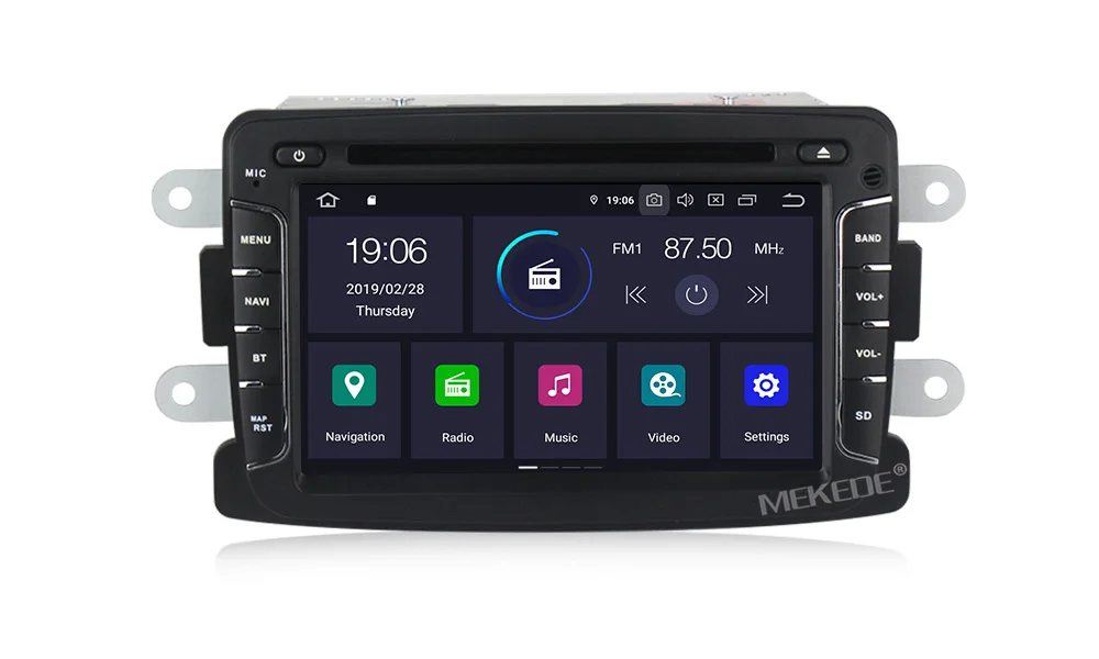 Excellent MEKEDE Android 9.0 IPS DSP Car Multimedia DVD Player for Dacia/Sandero/Duster/Captur/Lada/Xray 2/Logan 2  GPS navigation audio 16