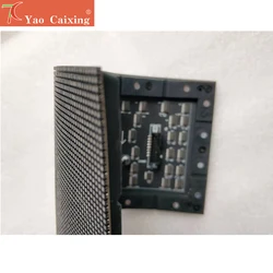 Yao caixing 120x60 pontos p2, matriz interna rgb cor smd placa flexível frete grátis sinal de led placa macia da tv da tela