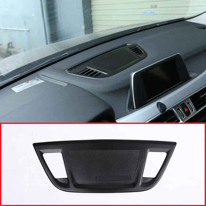 For BMW X1 F48 2016-2018 Aluminum Alloy Center Control Console Dashboard Speaker Cover Trim Accessories For BMW X2 F47 2018