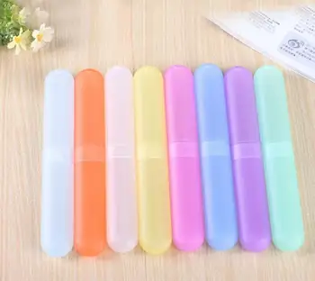 

Plastic Toothbrush Case Travel Use Spoon Holder Chopsticks Case Color Random Different Color Free Shipping