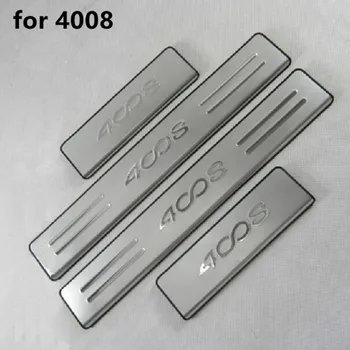 

Car styling for Peugeot 4008 2012-2015 High quality stainless steel Scuff Plate/Door Sill Car accessories