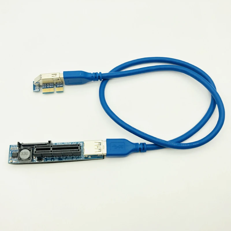 Адаптер PCI Express USB 3,0 Райзер удлинитель Кабель-соединитель PCI-E Компьютерные аксессуары настольных ПК карты стойка PCI E Riser для видеокарты