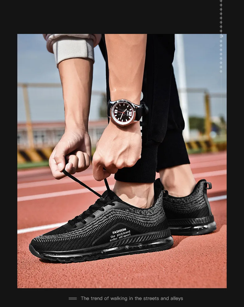 Мужские кроссовки с воздушной подошвой, спортивная обувь высокого качества для мужчин, большие размеры 39-48, амортизирующие кроссовки на
