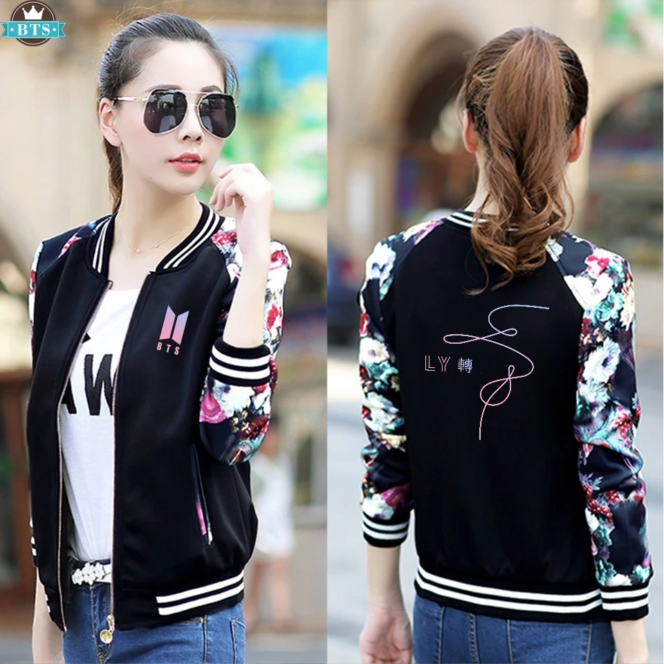 BTS Love Yourself 2019 Thin Jacket Women Exclusive Harajuku Thin Jacket 2019 Spring And Autumn Casual Thin Jacket Thin Clothes
