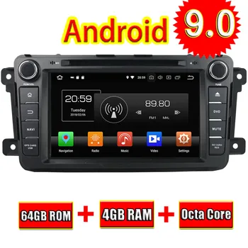 

TOPNAVI 8'' Android 9.0 Car PC Media Center For Mazda CX-9 2012-2013 Headrest Video GPS Navigation DVD PC Player Octa Core 2 Din
