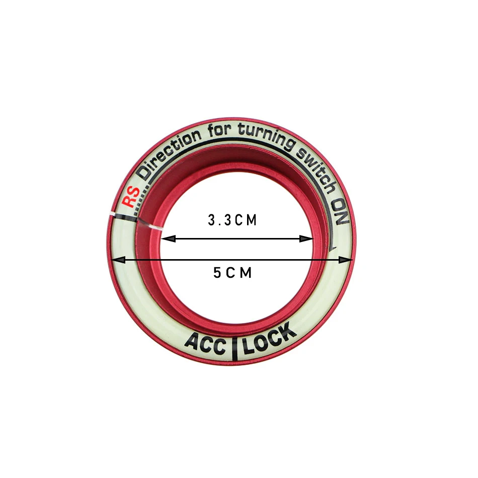 Zlord ключ зажигания кольцо-наклейка для фокуса 2 MK2 круглая накладка на отверстие для ключа наклейка s для Ford Focus 3 MK3 MK4 Kuga Everest