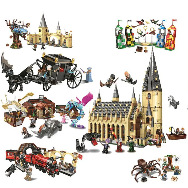 

11003 Harri Potter Series Aragog's Lair Ron Weasley Figure Building Blocks 169pcs Brick Toys Compatible With Legoing Movie 75950