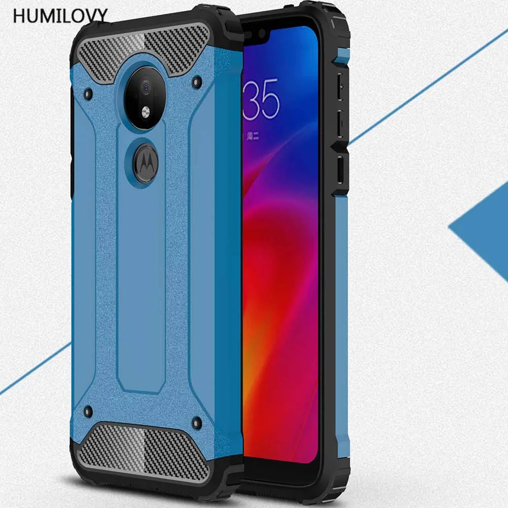 

For Motorola Moto G7 Power Case for Motorola G7 Power Cover Shockproof Armor Rubber Hard PC Phone Case for Moto G7 Power Fundas