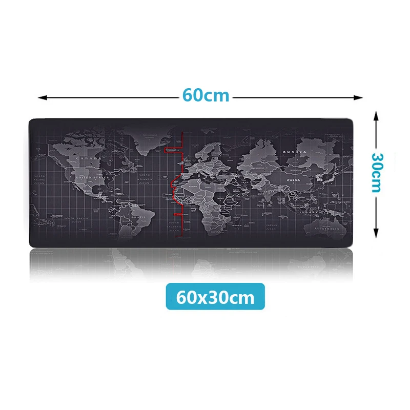 600x300mm-world ZUOYA,, очень большой коврик для мыши, карта старого мира, игровой коврик для мыши, противоскользящий, натуральный каучук, с запирающим краем, игровой коврик для мыши - Цвет: 600x300mm-world