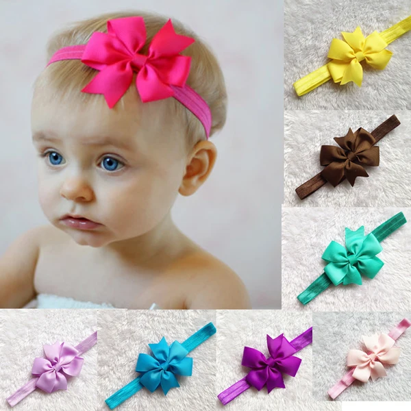 New Ribbon Baby Bow Headband Hair Bowknot Headbands Infant Hair Accessories Girls Bow Toddler