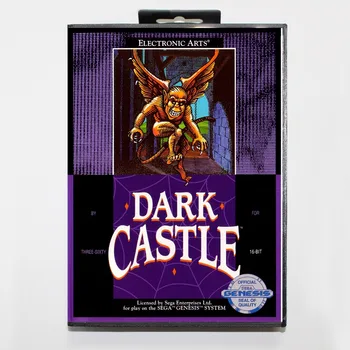 

16 bit Sega MD game Cartridge with Retail box - Dark Castle game card for Megadrive Genesis system