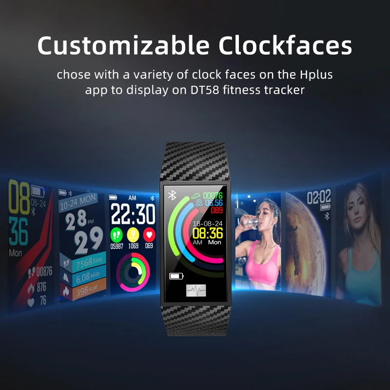 IP68 Waterproof Smart Bracelet Band With Heart rate Monitor ECG Blood Pressure Fitness Tracker Wrisatband Smart Watch