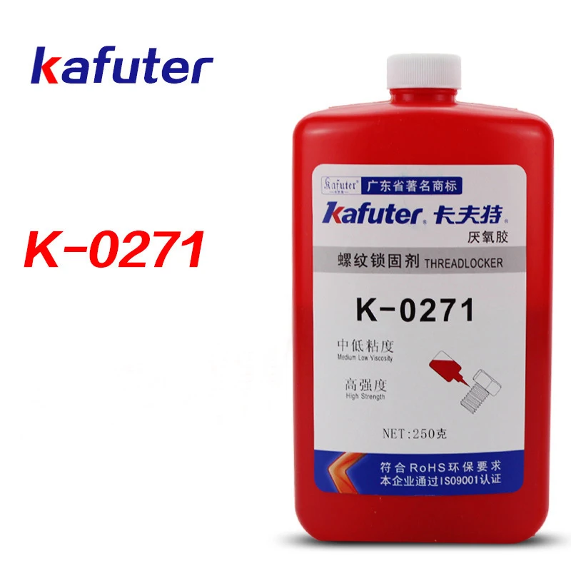 Горячая Распродажа 6 шт./лот kafuter K-0271 250g повышенной прочности герметик для резьбы фиксатор резьбовых соединений винта клея анаэробный клей