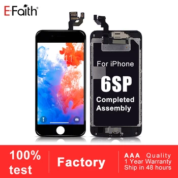 

100PCS Efaith 5.5 inch AAA Quality Complete LCD For iPhone 6S Plus 6SP Display Screen With Front Camera & Home button Free DHL