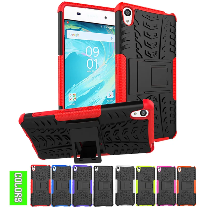

Case For Sony Xperia XA F3111 F3113 F3115 Heavy Duty Armor Case Silicone + Hard Shell Shockproof Phone Cover Fundas For XA /XC01