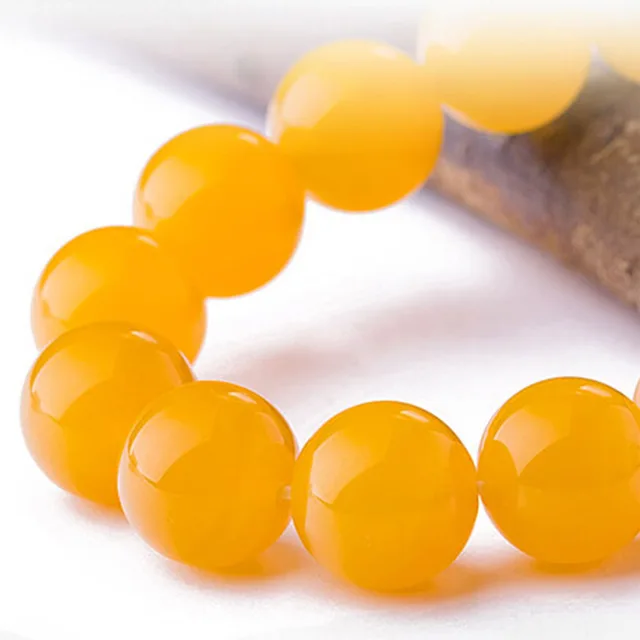 20pcs/lot Fashion Yellow beads stone Natural Loose Stone Beads DIY