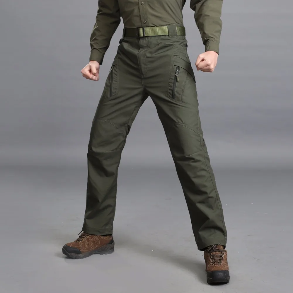 Тактические брюки IX9, весенние брюки-карго, мужские армейские военные штаны с шестью карманами, хлопковые брюки, мужские водонепроницаемые брюки