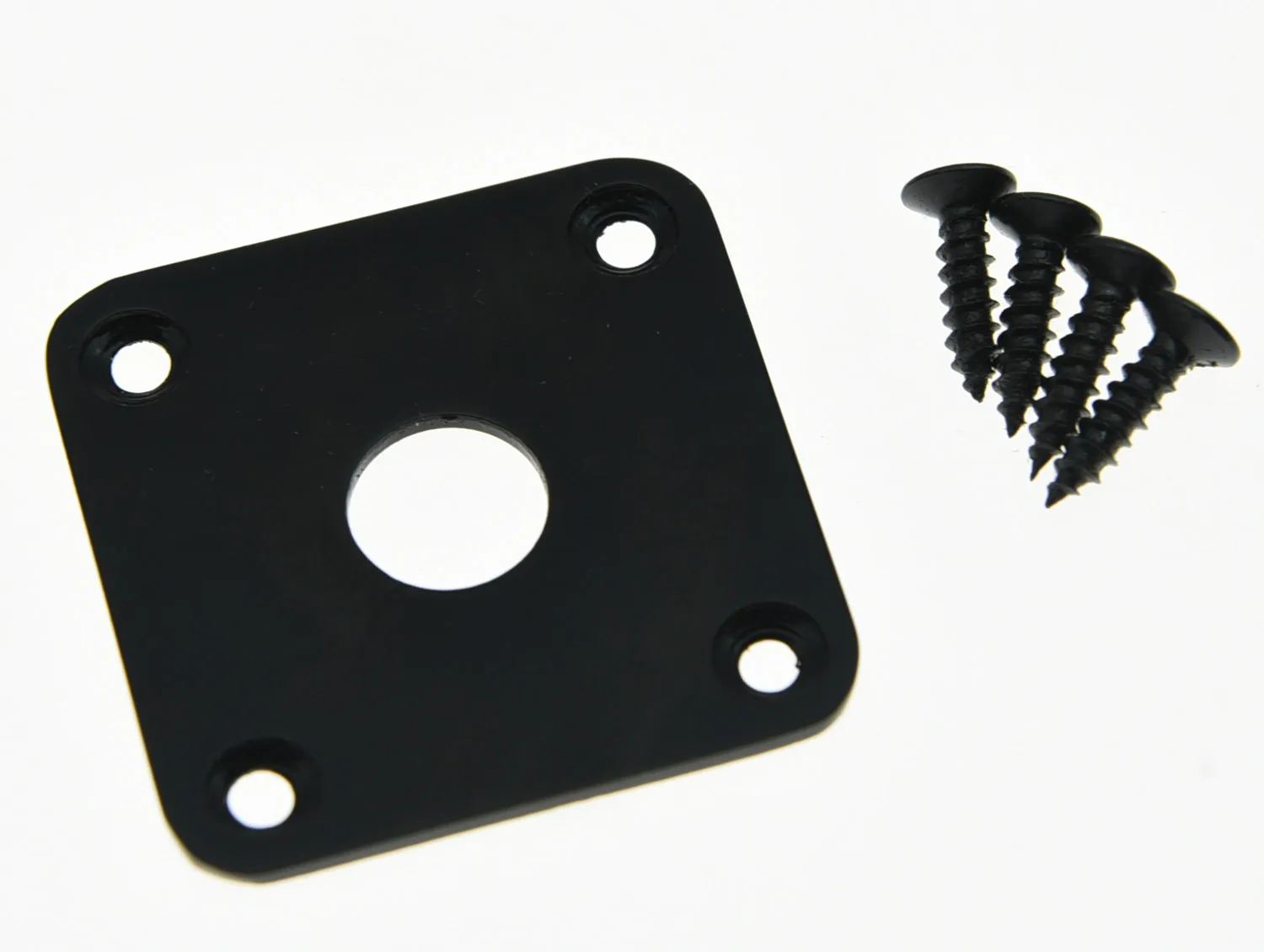 

Flat Metal Jack Plate Square Jackplate for LP Black