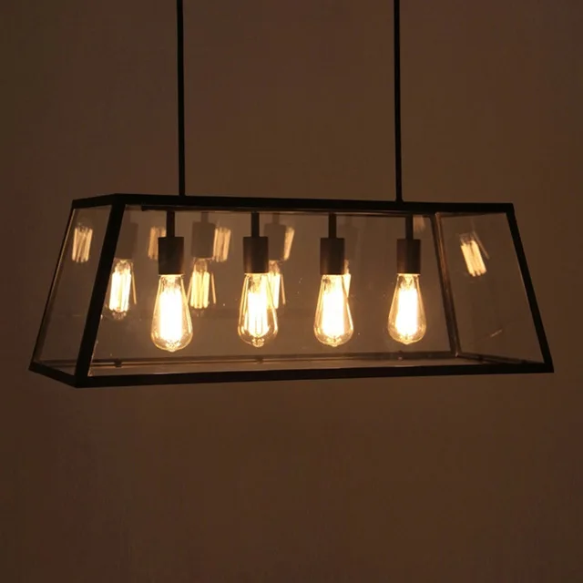 European Creative Design Lamps Iron Gl Box Rectangular Window European Creative Design Lamps Iron Gl Box Rectangular Window Retro Chandeliers Acrylic Chandelier Pendant Lamp Zdd0033 In Lights From