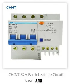 CHINT миниатюрный автоматический выключатель Mcb DZ47-60 2P D32 бытовой миниатюрный автоматический воздушный выключатель 32A