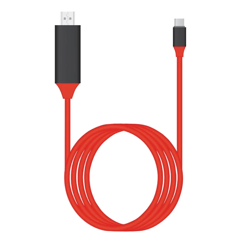 2 м Type C USB HDMI Кабина для HDTV Мужской кабель MacBook Samsung Galaxy S9/S8/Note 9 Huawei P20 Pro адаптер