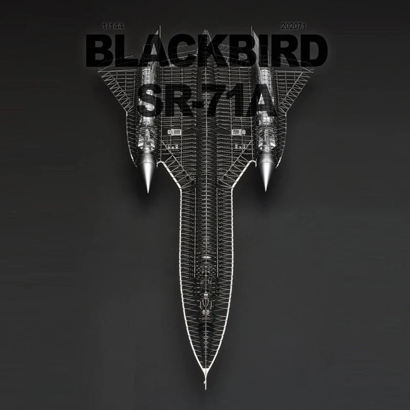 1144 SR-71A самолет Blackbird полностью структура скелет DIY металлическая головоломка высокого класса травления пластины сборки модель для взрослых детей