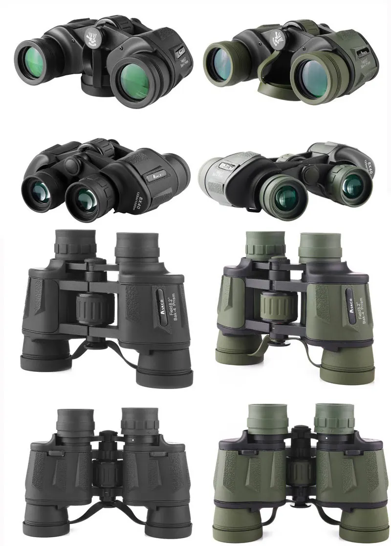 Esportes ao ar hd à Prova Alta Vezes Dwaterproof Água Portátil Binóculos Telescópio Caça Visão Clara Turismo Livre Ocular Fmc 8x40 5 dwaterproof água portátil binóculos telescópio caça visão