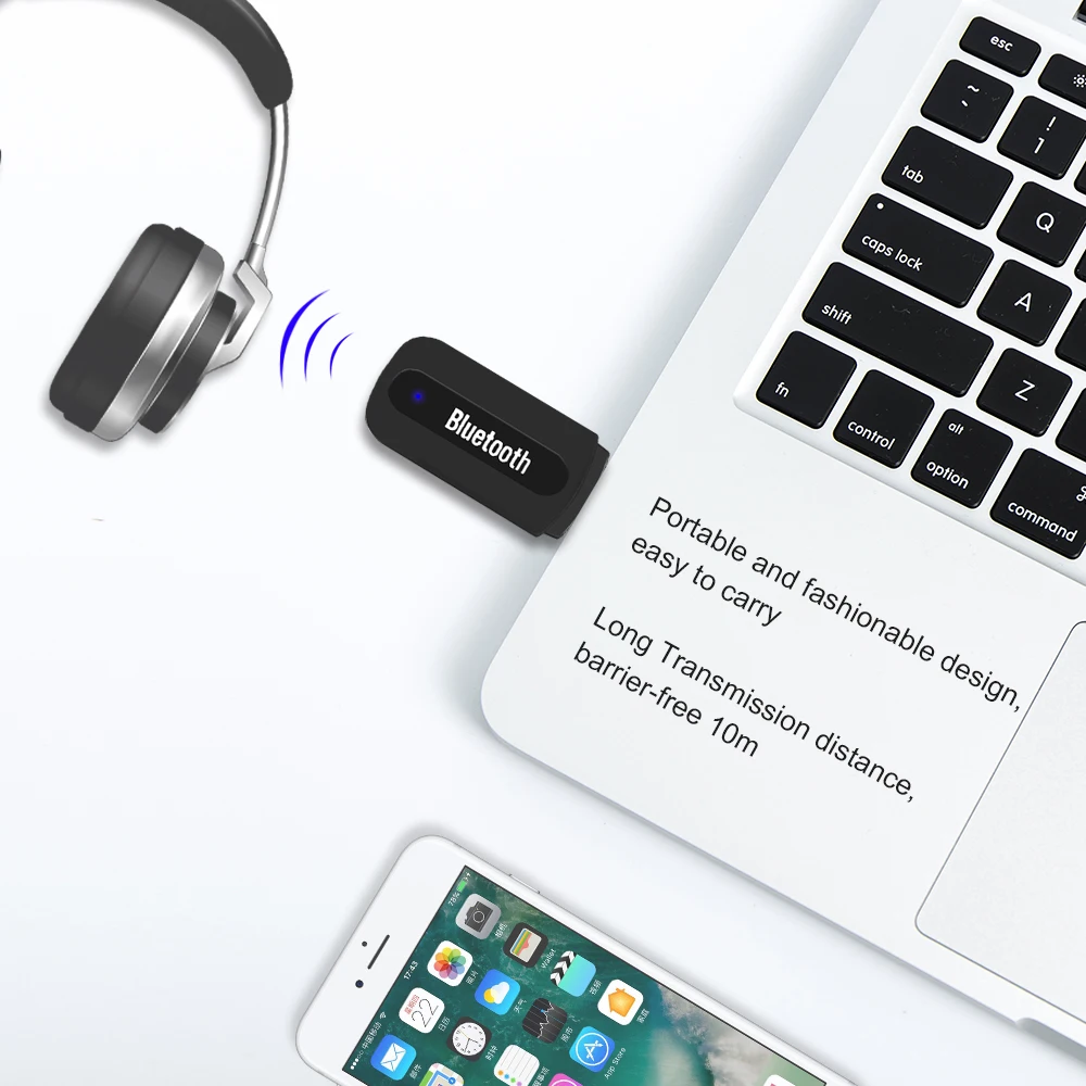 USB автомобильный Bluetooth Aux аудио приемник адаптер 3 5 мм стерео Mp3 музыкальный для ПК
