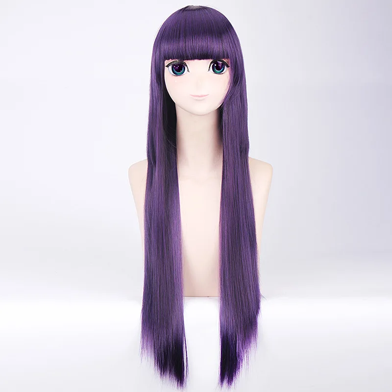 Inu x Boku SS Ririchiyo Shirakiin Riricho Косплей 80 см Длинные прямые фиолетовые черные смешанные