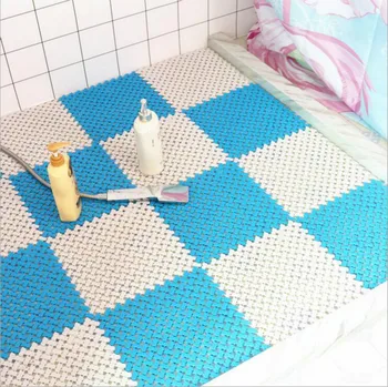 

30*30CM,Candy Color WC Mat DIY Splice TPR Bath Mats Massage Foot Mat for Stitching Anti Slip Shower for Bathroom Accessories