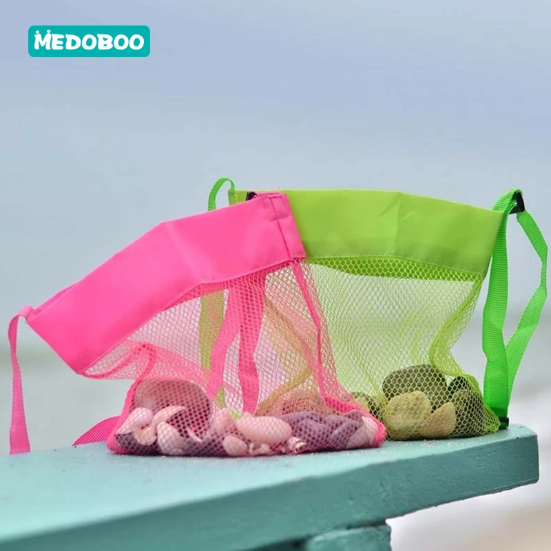 

Medoboo Beach Toys Bag Summer Mesh Mom Baby Beach Bags Children's Toys Storage Kids Sand Away Portable Clothes Towel Bag