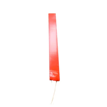 

230v 28w 20*200*1.5mm silicone band heater for machine 1000mm lead wire with come out from middle of 20mm side
