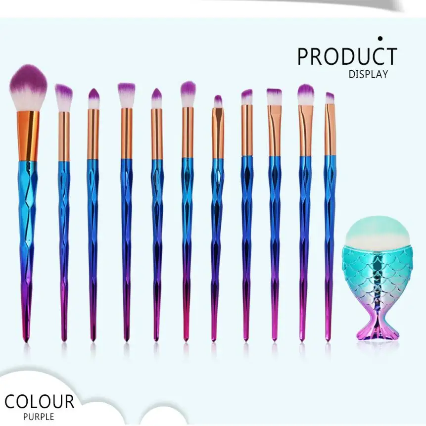 

12Pc Makeup Brushes Set Powder Foundation Eyeshadow Eyeliner Lip Cosmetic Brush Gera Bursta Set Pinceis De Maquiagem