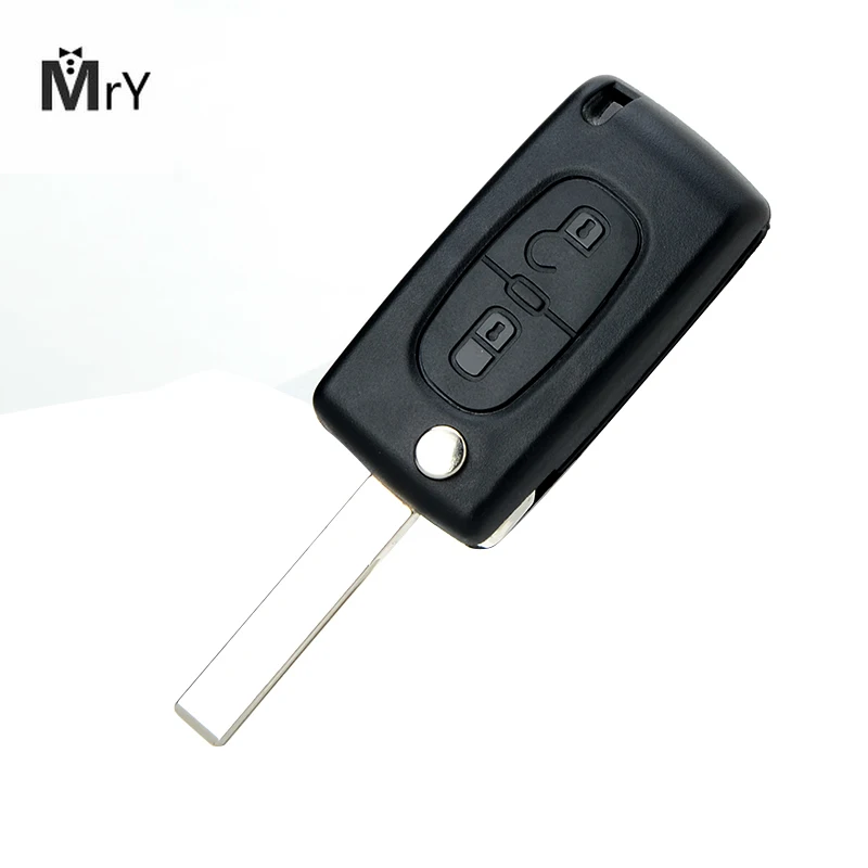 

2 Buttons Replacement Car Key For Peugeot 207 307 308 407 433MHz PCF7961 Transponder Chips Remote Fob Car Key