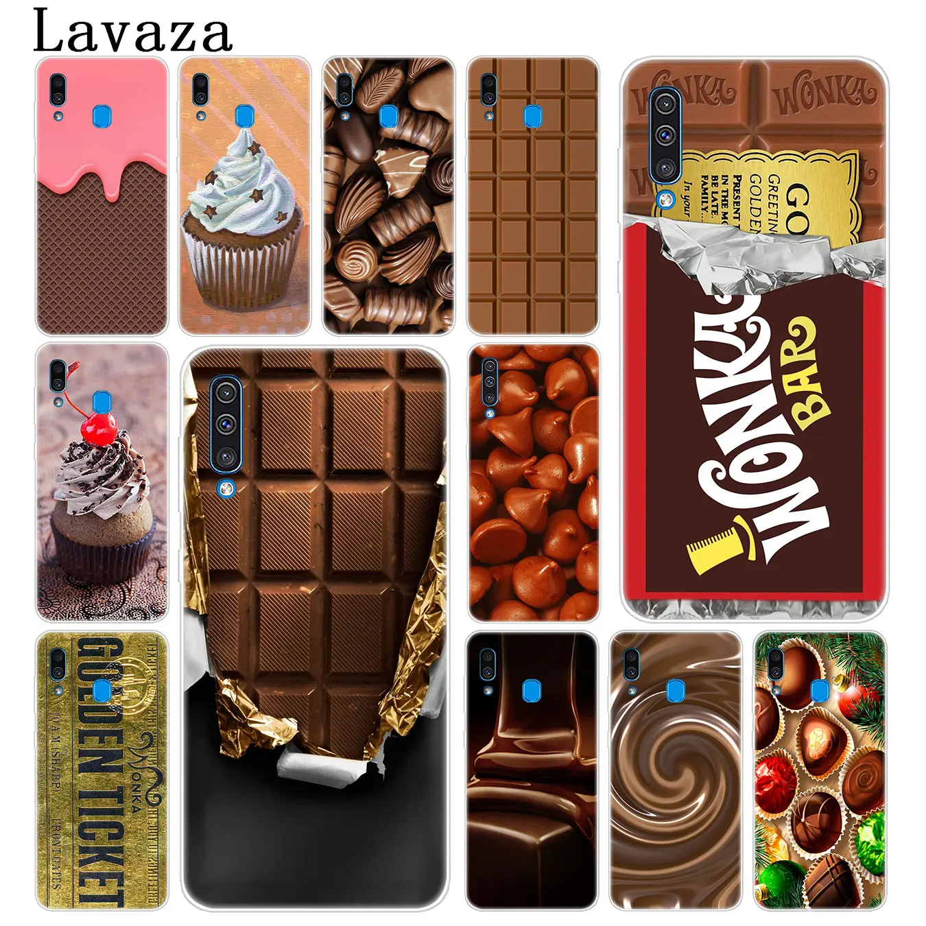 

chocolate Willy Wonka Bar With Golden Ticket Phone Case for Samsung Galaxy A70 A60 A50 A40 A30 A20 A10 M10 M20 M30 M40 Cover