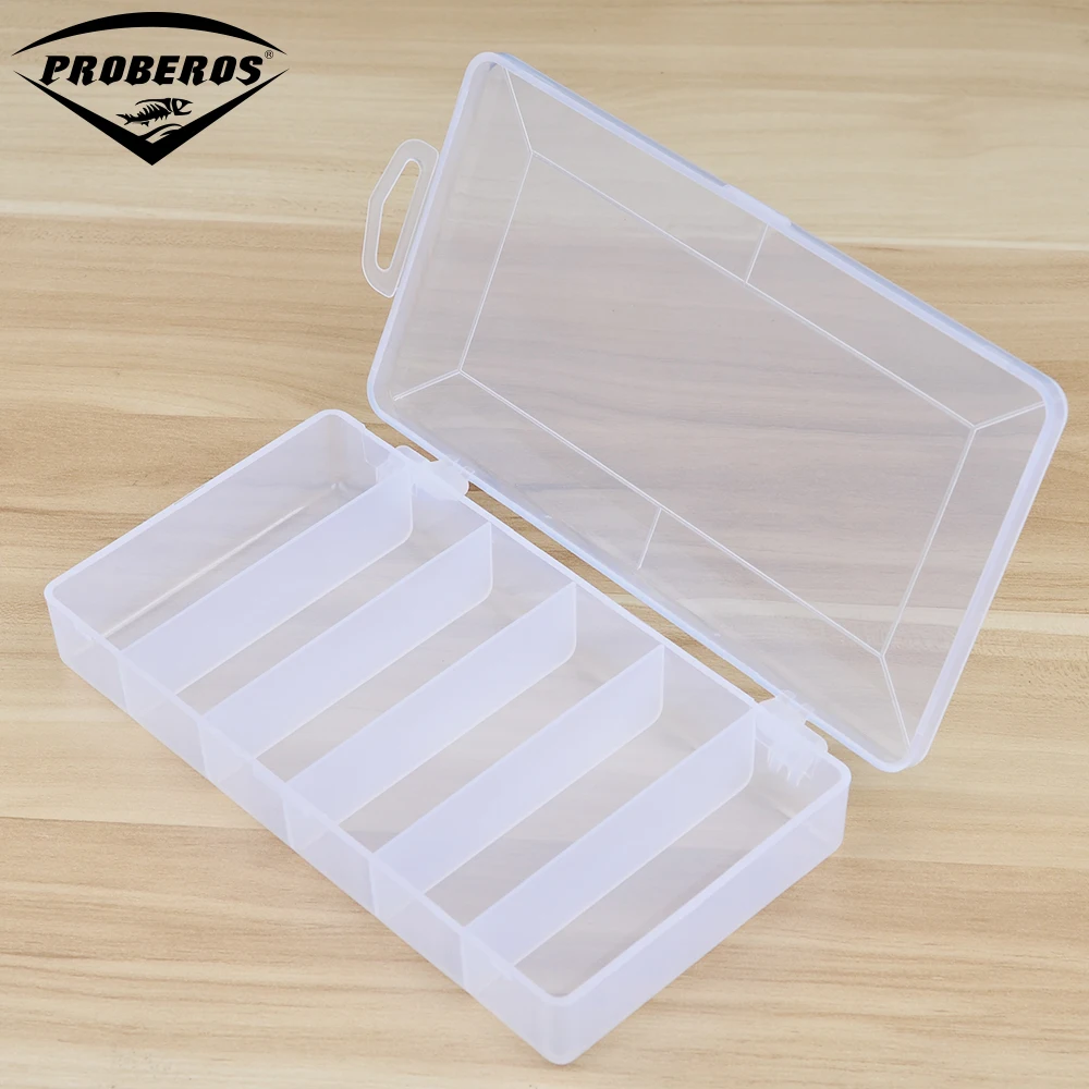 

Small 8 Compartment Plastic Box for Fishing Lures 13*6*2.5cm Transparent Hooks Fishing Tackle Spoons Fishing Tool Accessaries