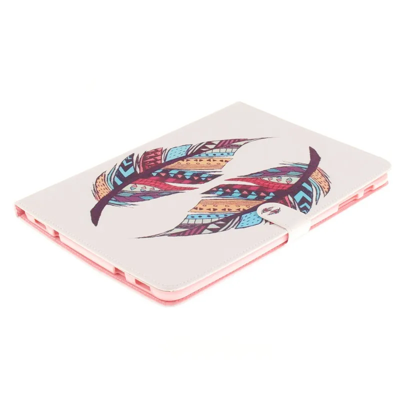 Luxury 2 Leavies PU Leather Stand Flip Case for Samsung Galaxy Tab S2 9.7 Case T810 T815 Wallet  Case Tablet Cover Back Silicon (45)