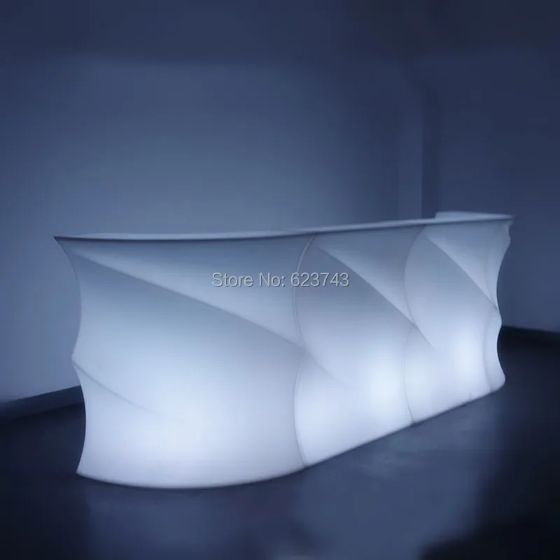 Бар Паб Мода светодиодной подсветкой мебель аккумуляторная дистанционный пульт строки LED коктейль-бар, Настольный Счетчик освещенные smartbar