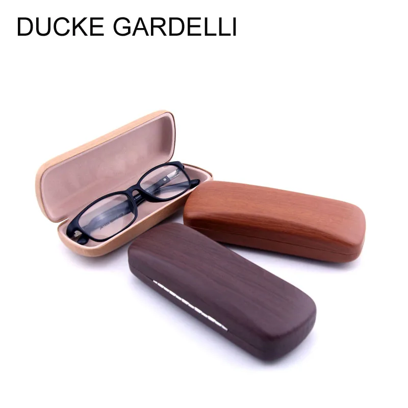 Retro wood grain Hard eyeglasses Case women Eye Glasses Case men