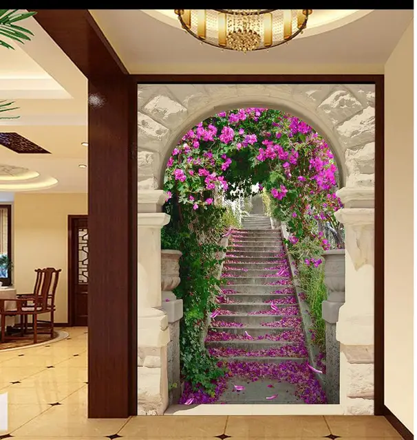 Benutzerdefinierte D Wallpaper Flur Treppe Kirsche Backdrop Kunden Wallpaper Fur Wande D Tapete Fur Zimmer Benutzerdefinierte D Wallpaper Flur Treppe Kirsche Backdrop Kunden Wallpaper Fur Wande D Tapete Fur Zimmer