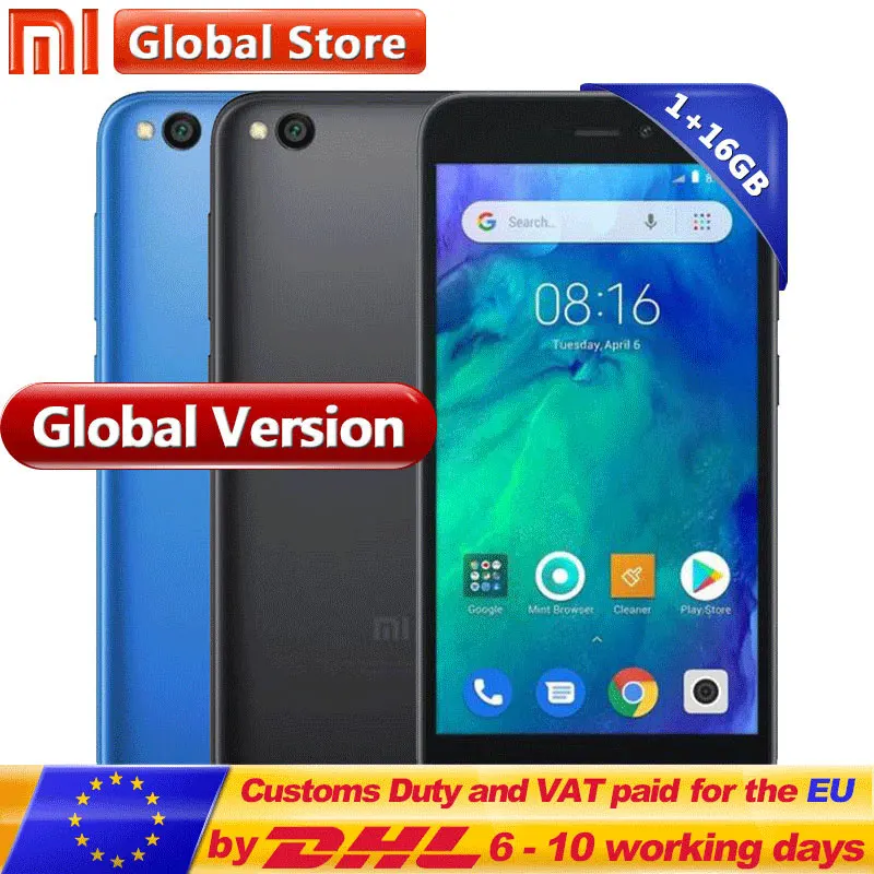 

Global Version Xiaomi Redmi Go 1GB 16GB Telephone Snapdragon 425 Quad Core Phone 16:9 1280x720 Phone Resolution 3000mAh B4B20